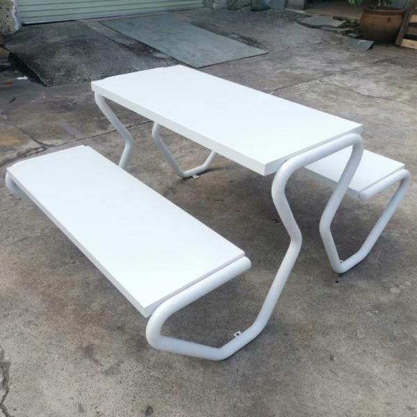 Unique Design Custom Solid Metal bench Outdoor Picnic Tables Bench