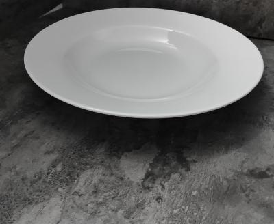 superwhite fine quality  porcelain 12 pasta bowl/pasta dish / Apricot pasta soup plate