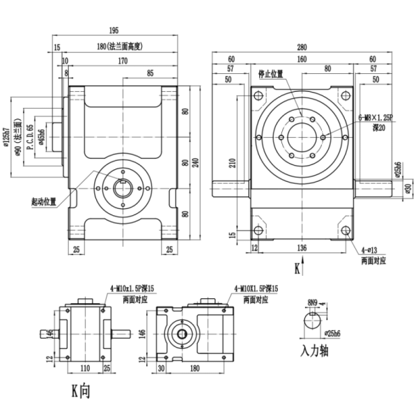 DF Series Free Stop Cam Indexer with Flange-mounted Design for Enhanced Stability and Wide Mounting Surface