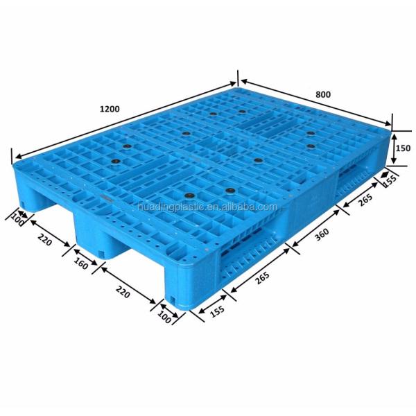 Efficiency of 1200*800*150mm Euro Plastic Pallet with Dynamic Load of 1.5T