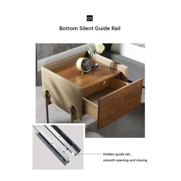 Solid Steel High Leg Nightstand Simple and Modern Storage Cabinet for Mini Bedroom