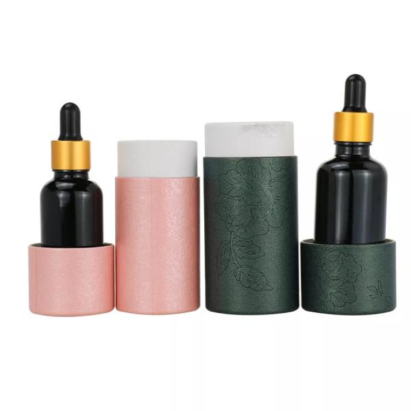 Multi-size Essential Oil Paper Tube Packaging CMYK Cosmetic Food Paper Packaging Tubes