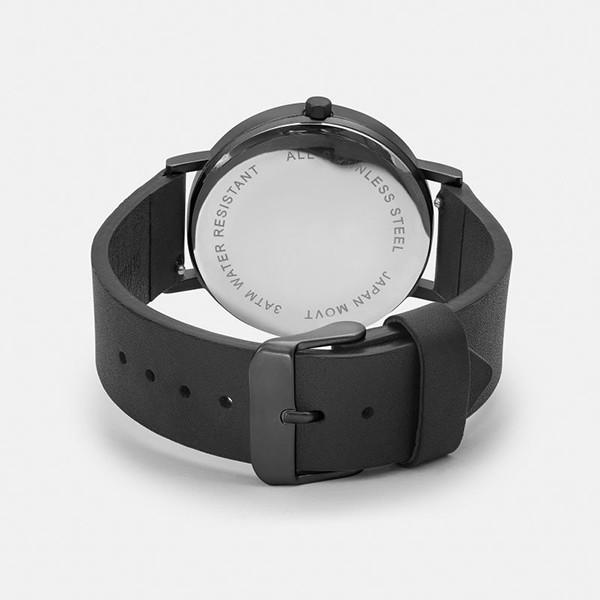 Stainless Steel White Marble Face Mesh Band Watch Three Hands Quartz