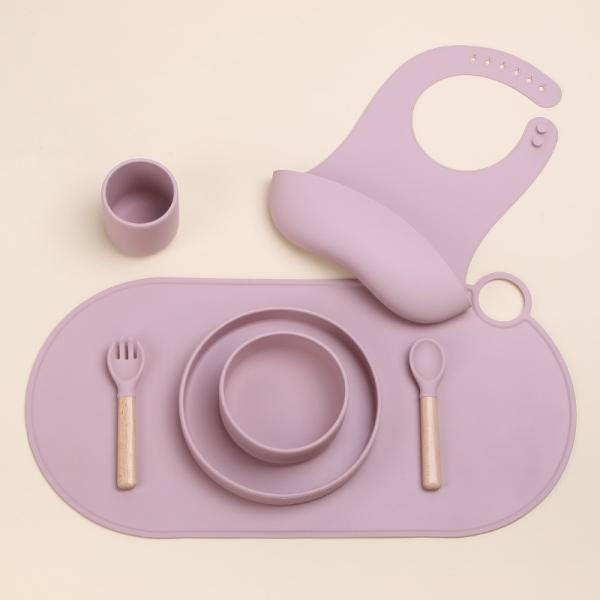 Design moderne placemat en silicone pour table à manger pour enfants OEM / ODM Bienvenue