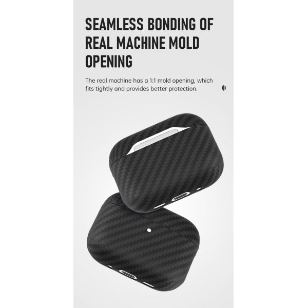 Black Color Carbon Aramid Fiber Earphone Case for AirPods Pro 3