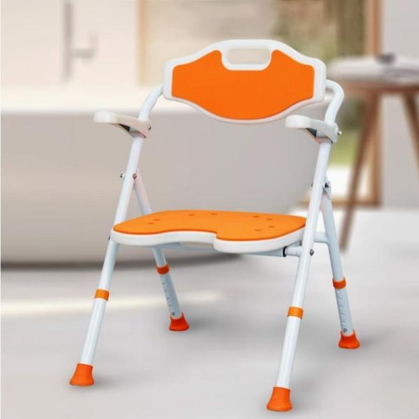 15*56*90cm Soft Foldable Shower Chair Customized High Strength For Elderly Care