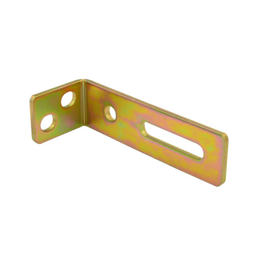 Nylon guide roller bracket NRB01, Material steel, zinc plating color
