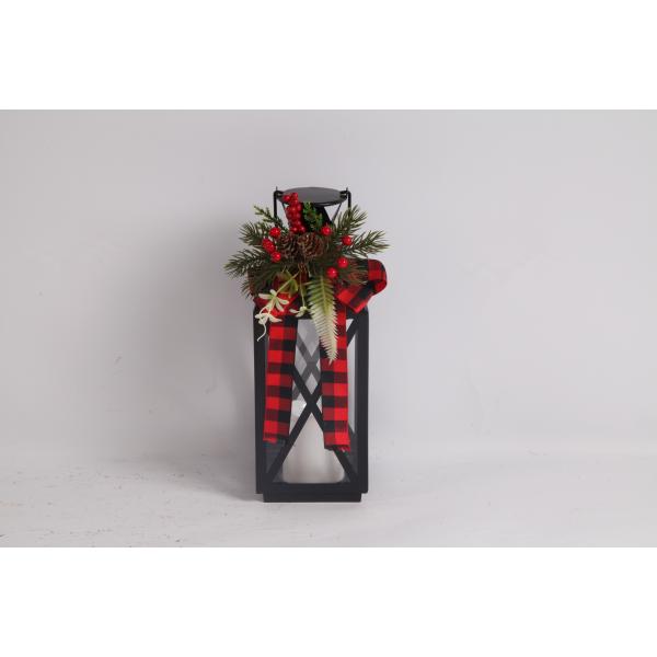 Christmas Lanterns Indoor Outdoor Metal Decorations Electronic Candles