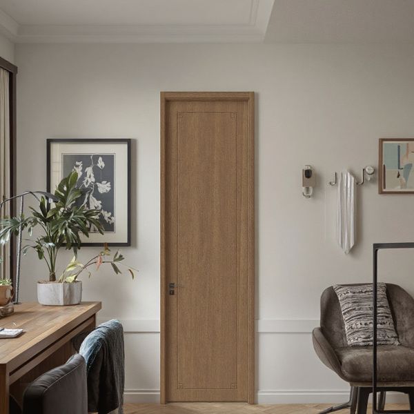 Bedroom Solid Wood Modern Interior Doors Visible Invisible Hinge Option