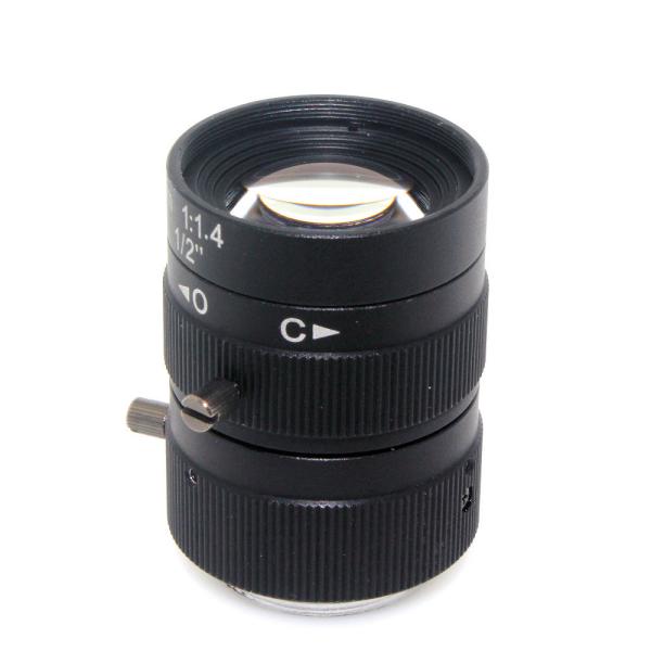 1/2 3 Megapixel Manual Fixed Lens C Mount Lens 53° HFOV For Cctv Camera Box