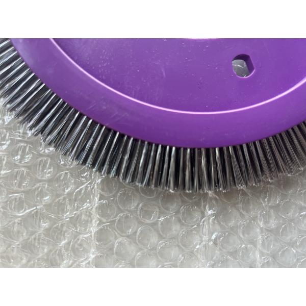 LK Stenter Machine Parts Brush Wheel Purple Plastic Body Stainless Steel Hair Bristle Nylon Hair Optional