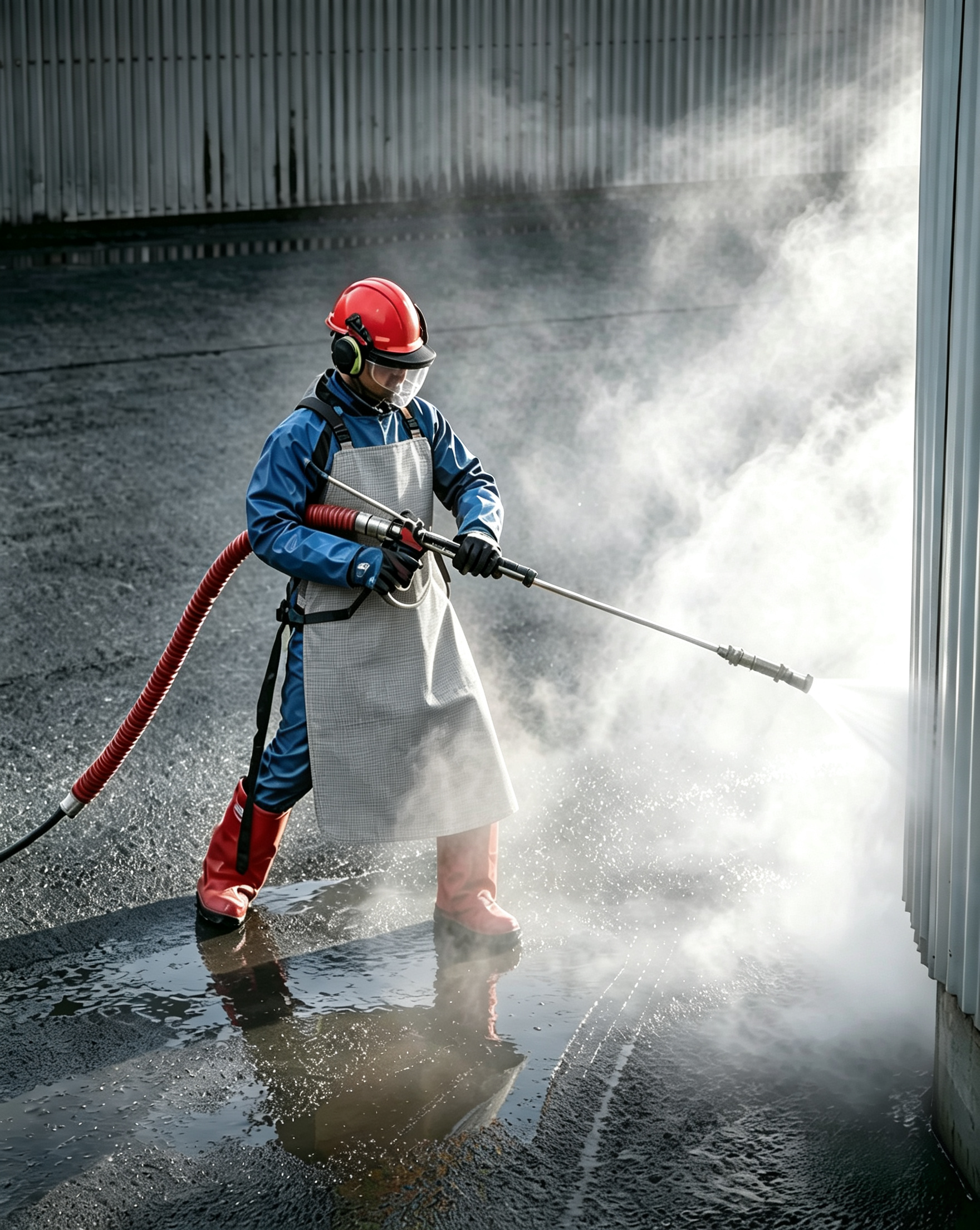 Water Resistant Protective Safety Clothes Wear Resistant Water Jet Apron Windproof