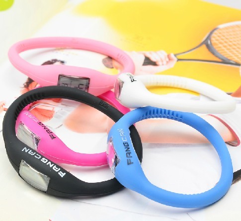 fashion silicone ion sport watch