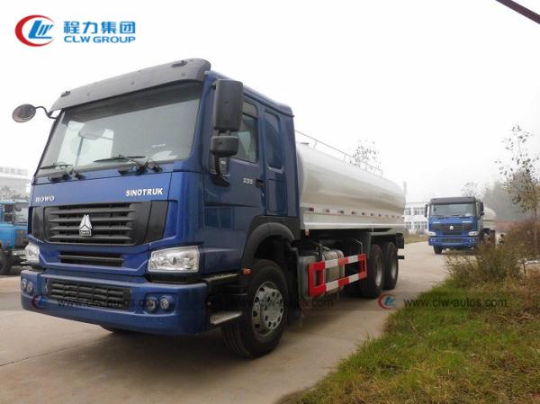 Caminhão móvel do distribuidor do combustível de HOWO 6x4 20cbm com o pneu 12.00R20