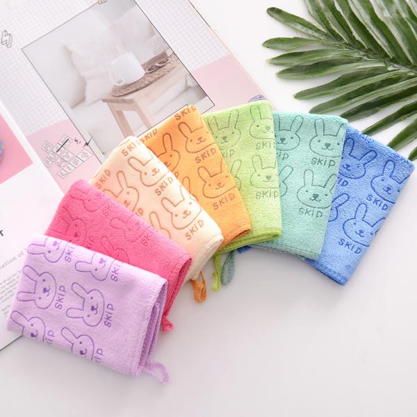 Квадратные детские ванные полотенца набор 3 шт полотенца с мультфильмом кролик печать и полиэстерные волокна