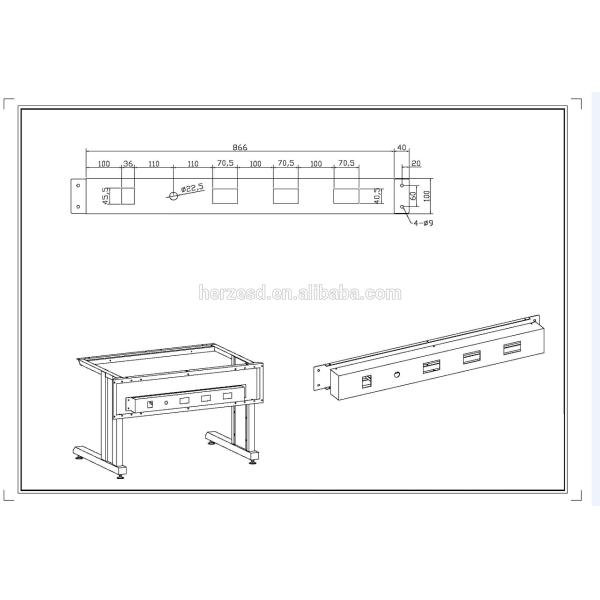 Мастерская 500kg нося верстак ESD анти- огня EN61340 безопасный