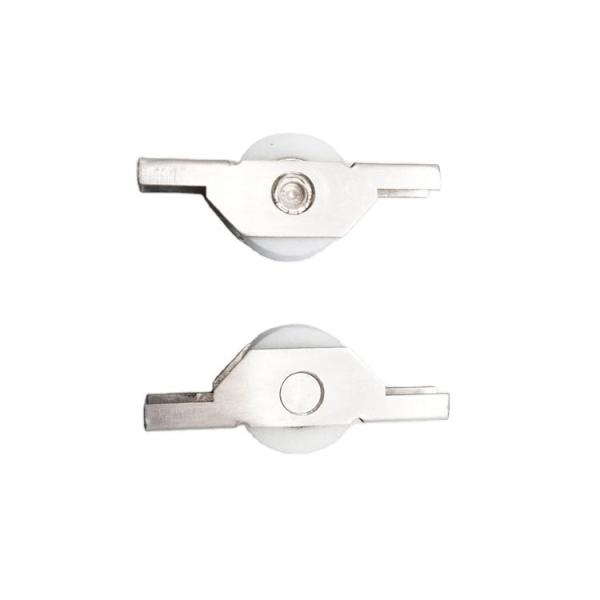 201 304 Stainless Steel Bracket Sliding Door Rollers U Shape Nylon Pulley Wheel Stainless Steel Door Rollers