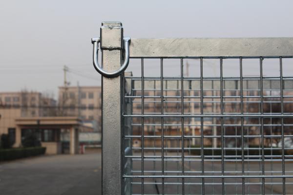 Collapsible Electro Zinc Plated 50x50 Mesh Metal Storage Cage