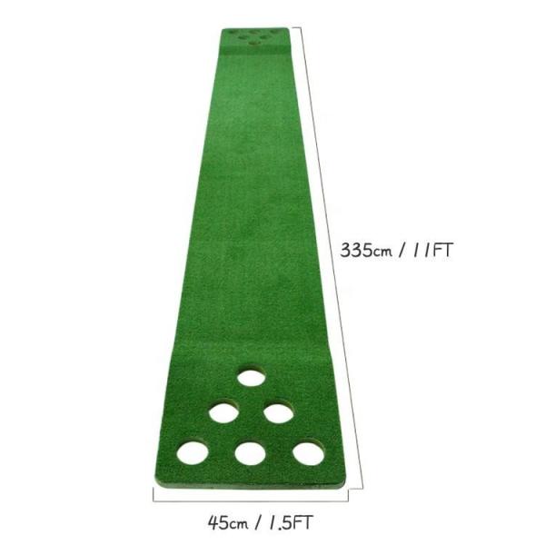 12 Holes Golf Putting Green Game Mat For Home Office Foam Base Golf Putting Mat Indoor 2 Putters And 2 Golf Bal