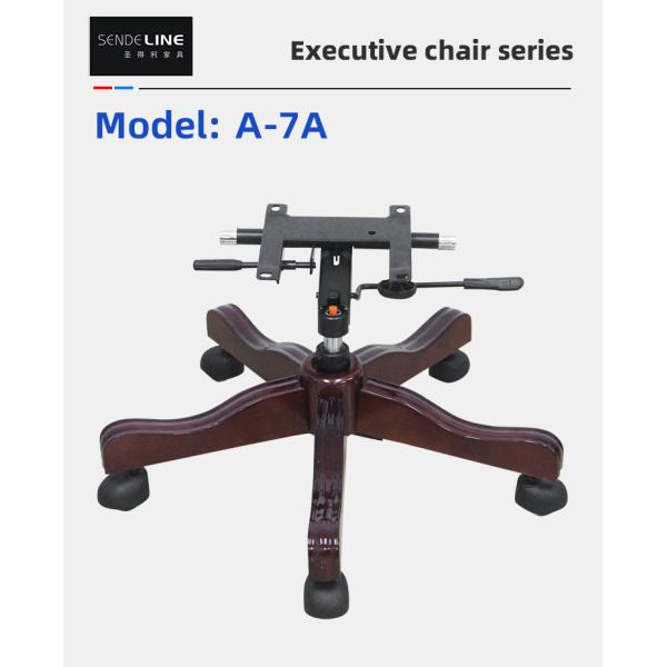 Chefe de escritório Cadeira giratória Base de madeira Cadeira de classe grande Base de pé de cinco estrelas