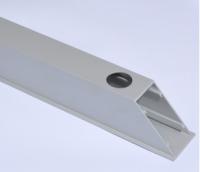 Tubo retangular de alumínio anodizado prata da construção com processamento profundo do CNC