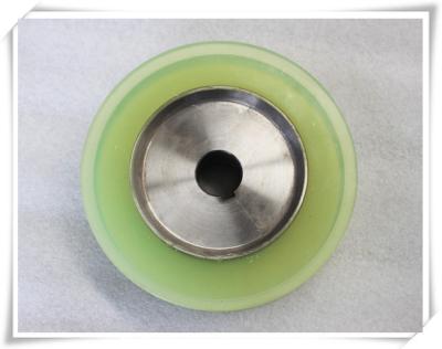 Bisque Polyurethane Wheels Coating with Iron Core , Oil Resistant