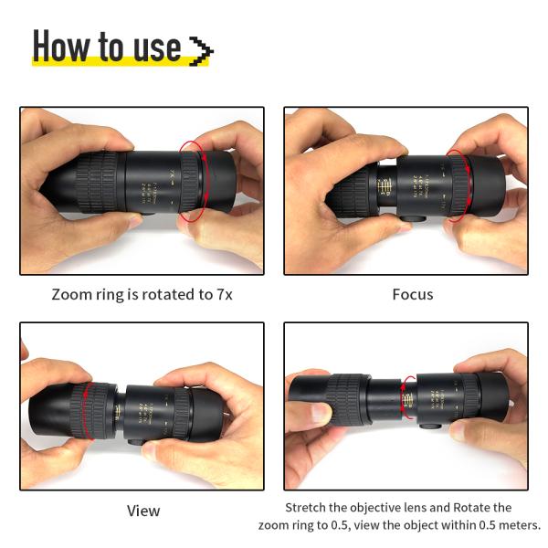 Сигнала телеобъектива крыши BAK4 телескоп 10-300X40MM супер Monocular