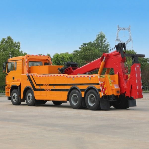 SHACMAN Rollback Towing Truck 4x2 10 Tons Winch Rear Lifting Recover Vehicles