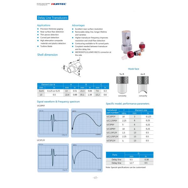 Elemento dual organizado - el arsenal sonda para el CE del equipo ISO de la inspección ultrasónica