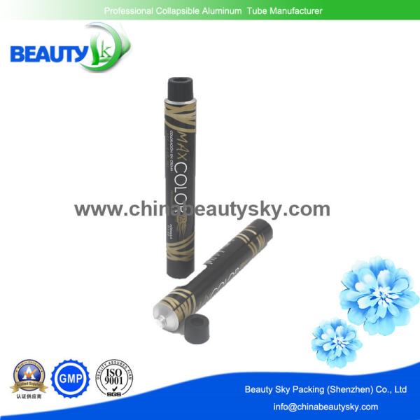 Aluminium Tubes  for  Hair Color cream with Black color printing surface for Mexico Market