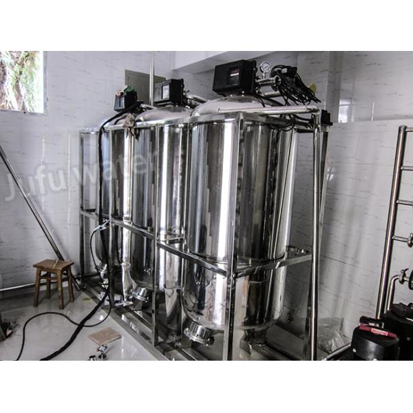 One Stage Reverse Osmosis Filter System FRP Pure Water Purification Plant 1T/H