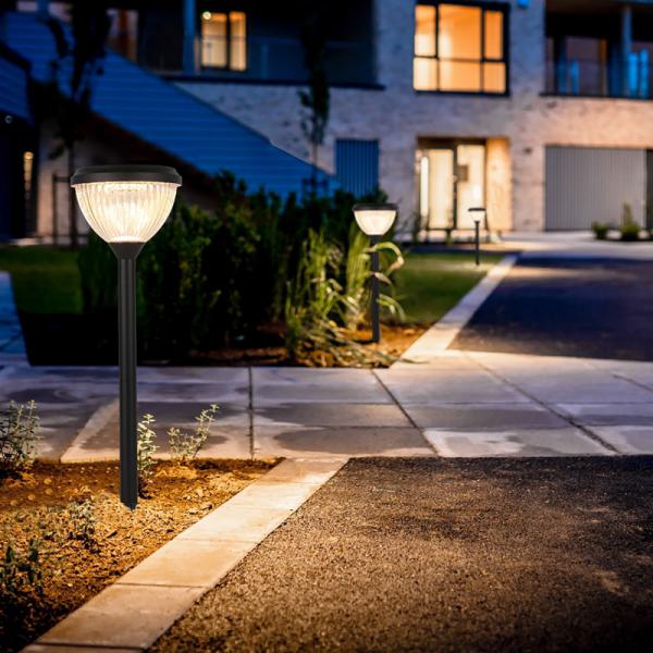À prova de água exterior solar 3000k 6000k das luzes do gramado do jardim durável