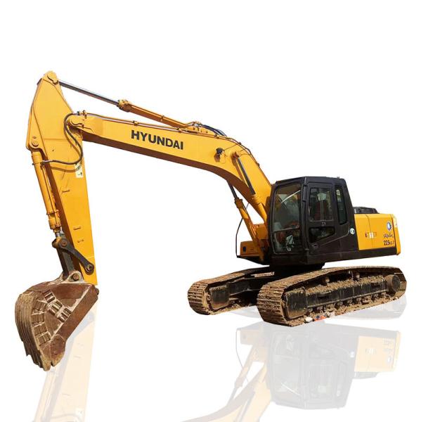 Middle Size 225LC-7 Used Hyundai Excavators 1.05m3 Bucket Capacity 112kw Rated Power