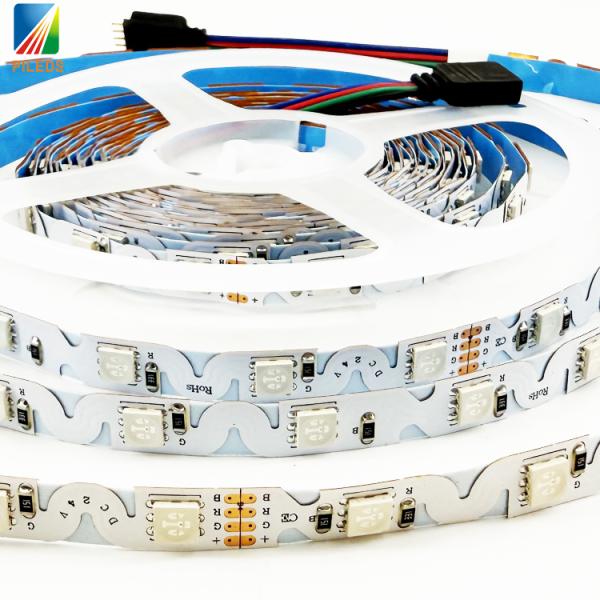 DC24V 5050 RGB S字型 LEDストリップ 60LEDs/M IP65