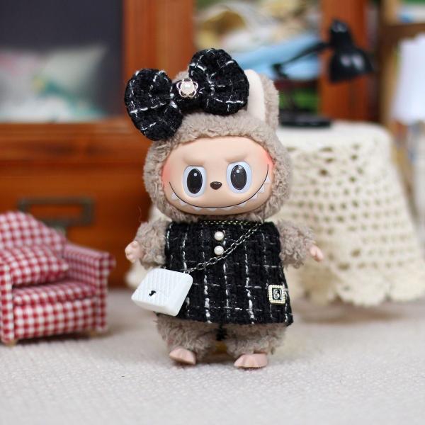 Custom Labubu doll cloth Sweater Toy Cloth Colorful Suit Set Labubu Cartoon Dress