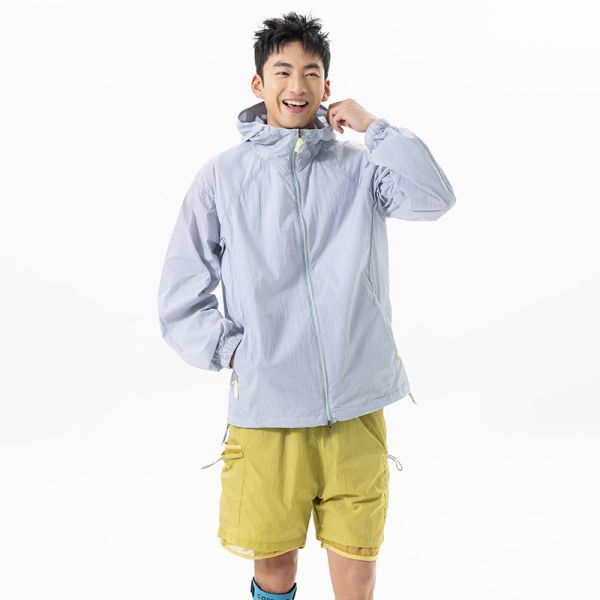 Custom UPF50+ Waterproof Windproof Outdoor Hooded Coat Sun Protection Jacket with Cool Touch