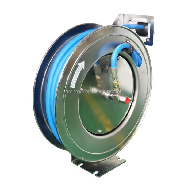 Twin Hoses Retractable Hose Reel 49cm STEEL High Pressure FCC