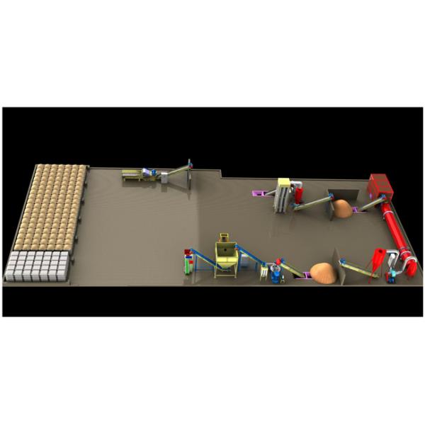 деревянная лепешка биомассы производственной линии 6-12mm лепешки 600-800kg/H делая машину