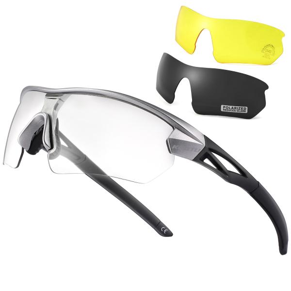 FDA Bike And Cycle Accessories , Polarized Cycling Sunglasses Polycarbonate