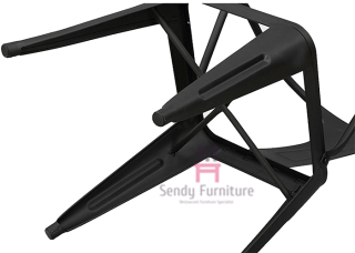 El restaurante del metal del brazo de Tolix preside los muebles al aire libre comerciales de los asientos de madera