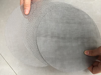 2-320L / Min Flow 316 Stainless Steel Knitted Wire Mesh Disc AISI304 0.04-1mm Thickness