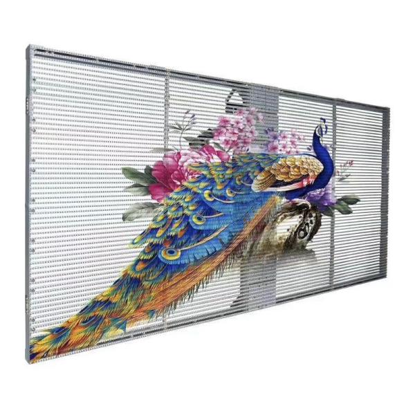 Lightweight High Resolution Transparent Glass LED Screen Wide Viewing Angle