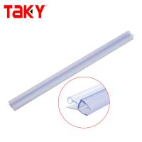 Frameless PVC Shower Door Bottom Seal Strip 10mm Transparent