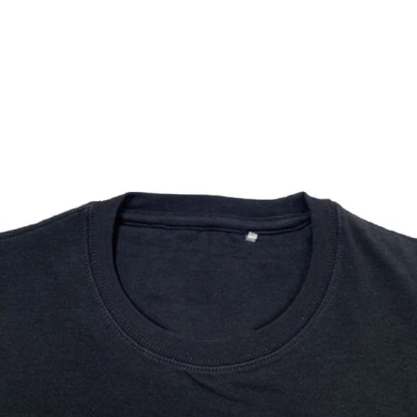 Summer Embroidered Black Knitting Crewneck Boys T-shirts Short Sleeve Personnalisable