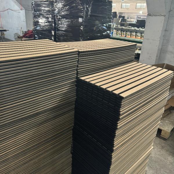 300 X 600 Mm Wood Acoustic Panels Oak Soundproof Wall Panels Interior Decoration For Home Office