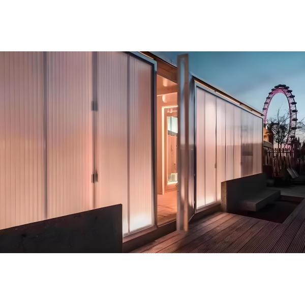 10 мм ПК полые листы коричневый 2,1 м * 5,8 м Четыре стены УФ-защита