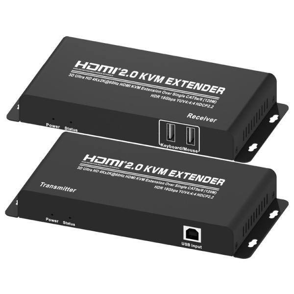 HDMI 2.0 Over Single CAT5e 120M HDMI KVM Extender