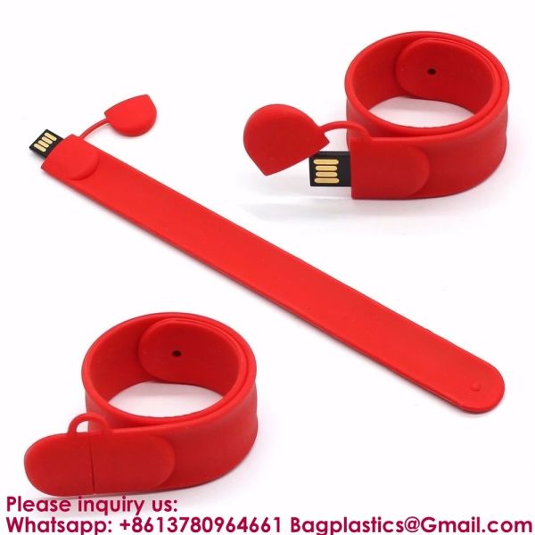 Promotional Products Portable Colorful Silicone Wristband USB Flash Drive 2gb 4gb 8gb 16gb Slap USB 32gb 64gb 128gb Memory Stick Bracelet Flash Drive
