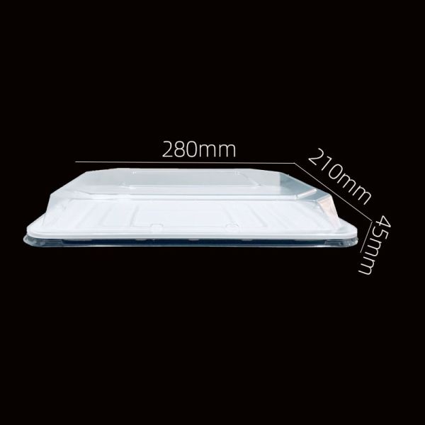 White PET Clamshell with Anti-Fog Clear Lid for Bakery Customizable Design and Clean Room Production