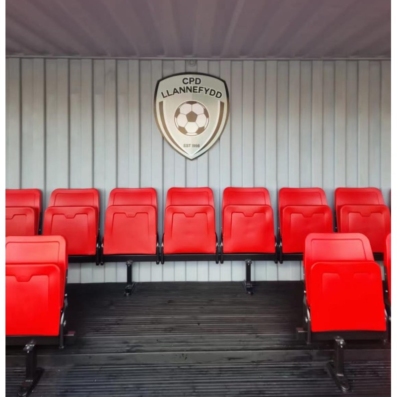 Steel Construction Bleacher Seats with Safety Rail Design and Customizable Colors for Stadiums